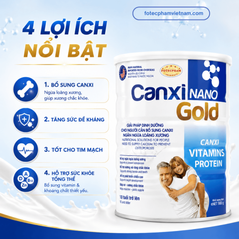 Sữa canxi nano gold